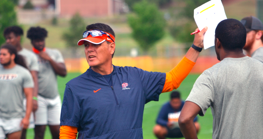 Miners QB coach Tony Canales